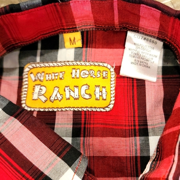 White House Ranch Snap Long Sleeve Western - Picture 4 of 4